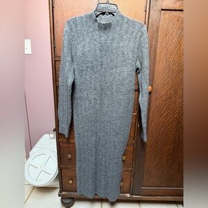 a new day Heather Gray Long Knit Turtleneck Sweater Dress